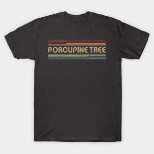 Porcupine Tree Retro Lines T-Shirt